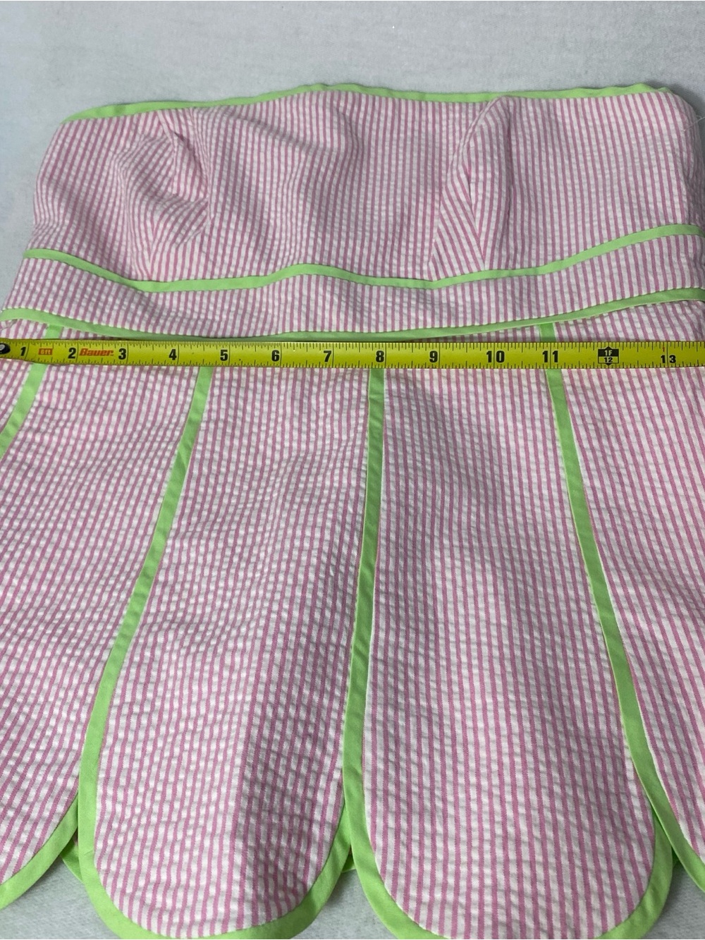 Lilly Pulitzer VINTAGE WHITE LABEL Pink White Stripe 2 Piece Set Top Capri 6 - Picture 10 of 15
